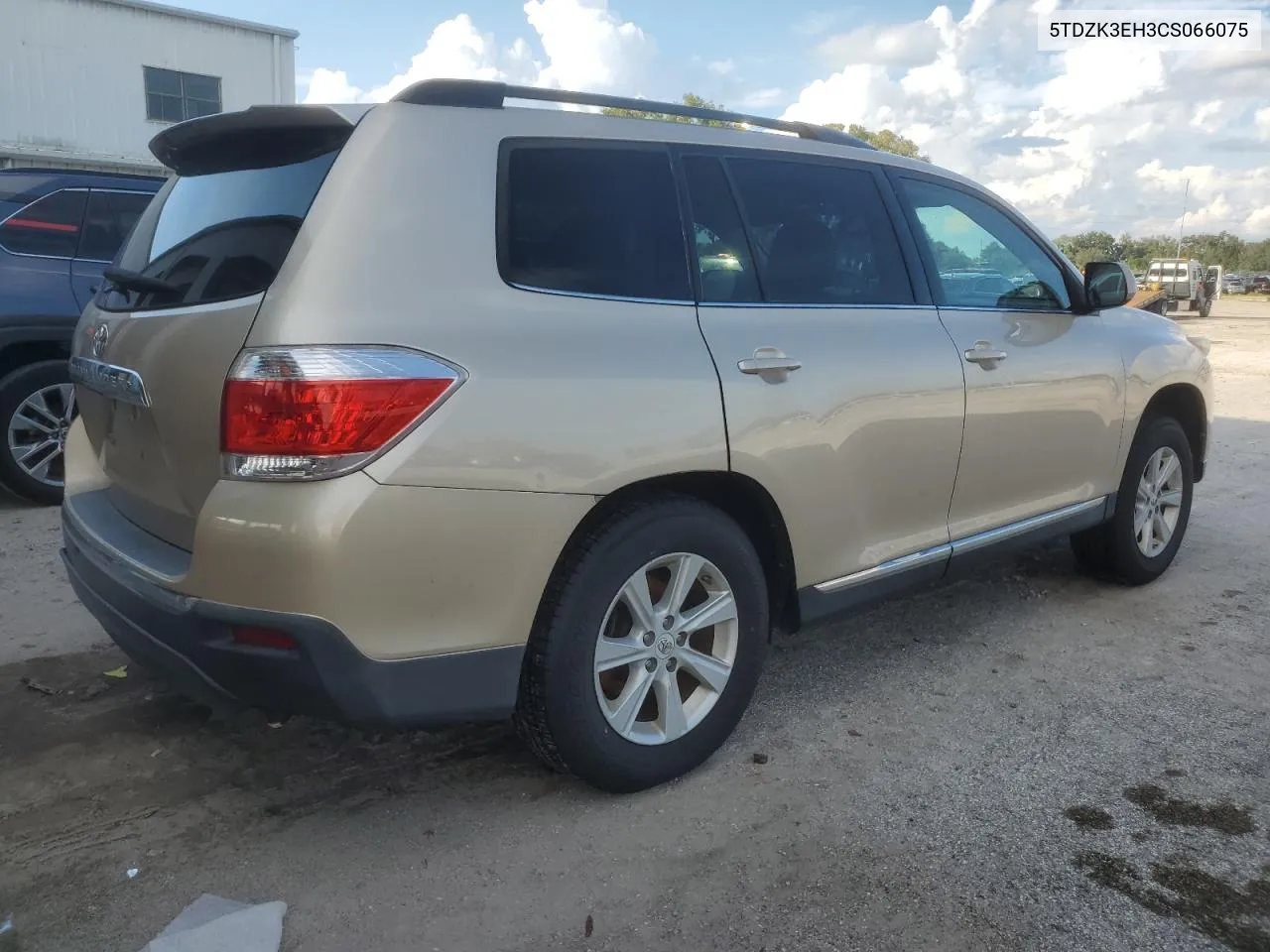 2012 Toyota Highlander Base VIN: 5TDZK3EH3CS066075 Lot: 71205064