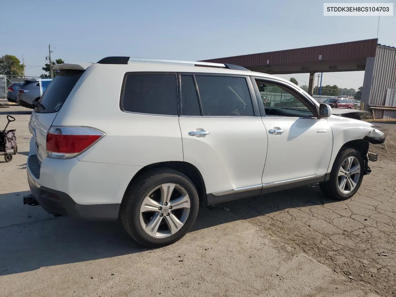 2012 Toyota Highlander Limited VIN: 5TDDK3EH8CS104703 Lot: 71285694