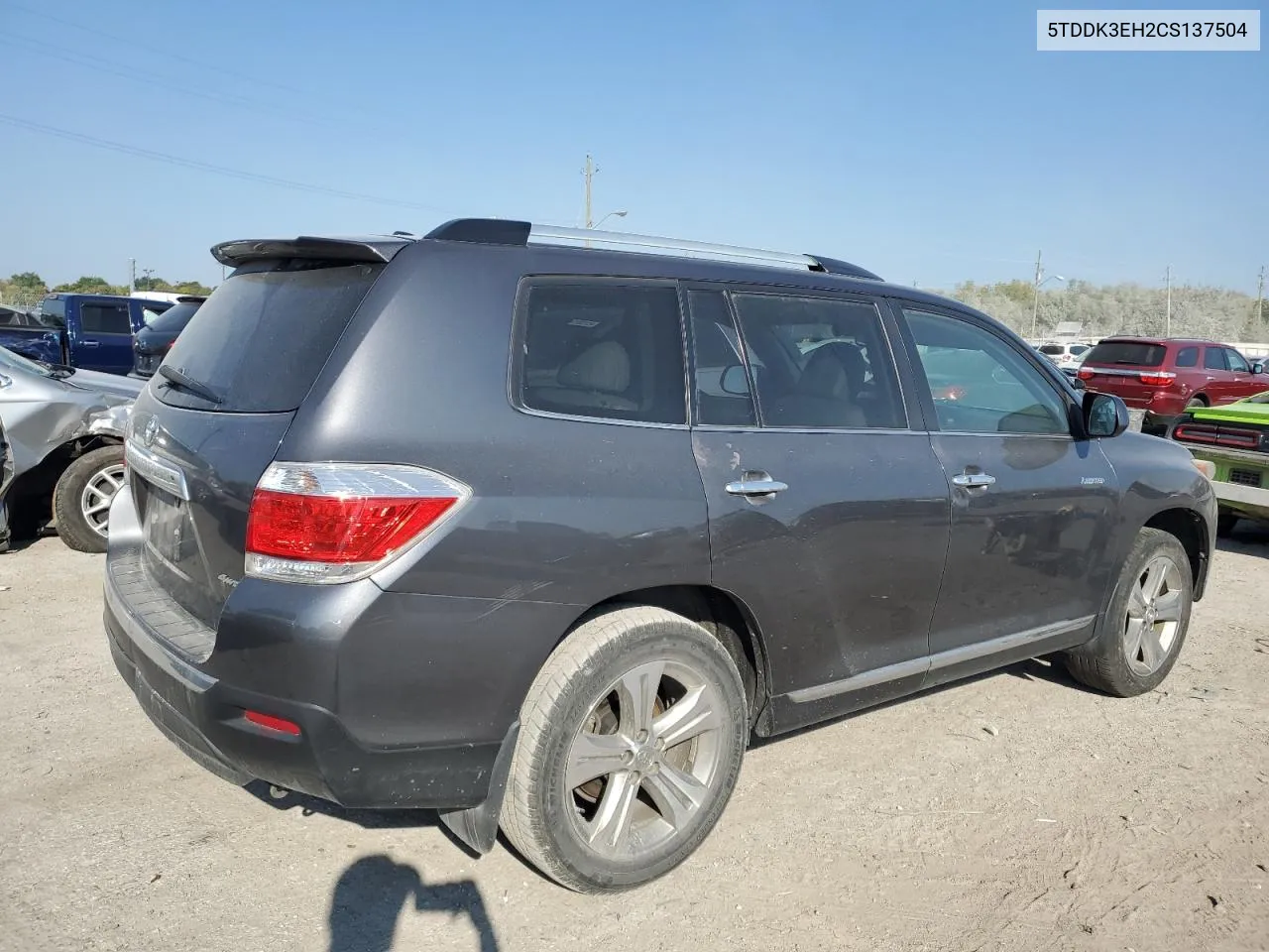 2012 Toyota Highlander Limited VIN: 5TDDK3EH2CS137504 Lot: 71465674