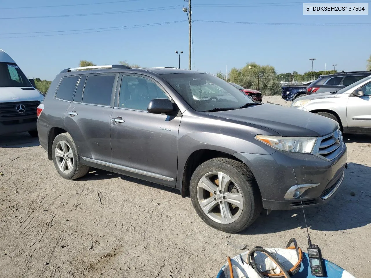 2012 Toyota Highlander Limited VIN: 5TDDK3EH2CS137504 Lot: 71465674