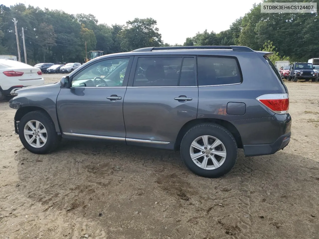 2012 Toyota Highlander Base VIN: 5TDBK3EH6CS124407 Lot: 71582824