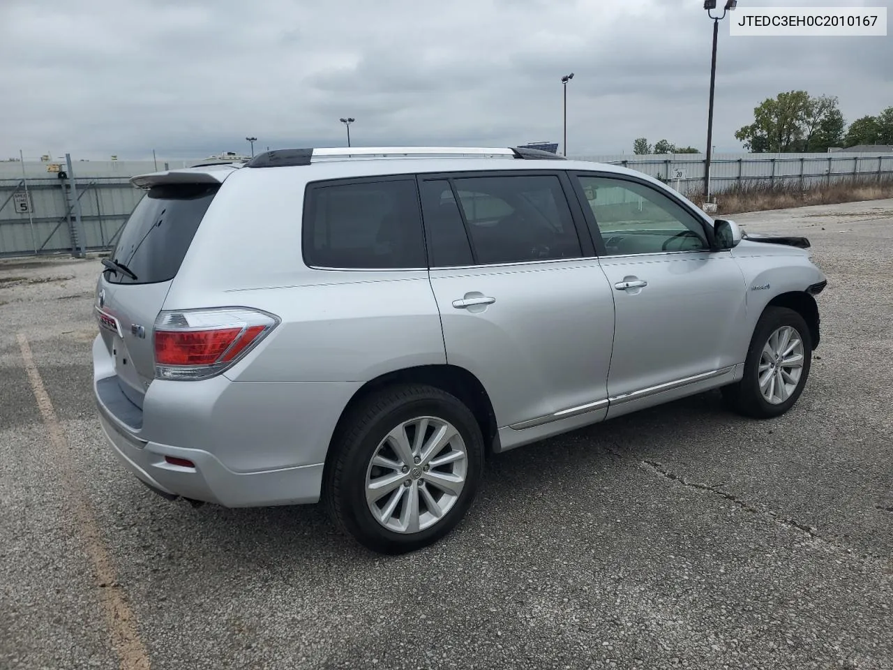 2012 Toyota Highlander Hybrid Limited VIN: JTEDC3EH0C2010167 Lot: 71652834