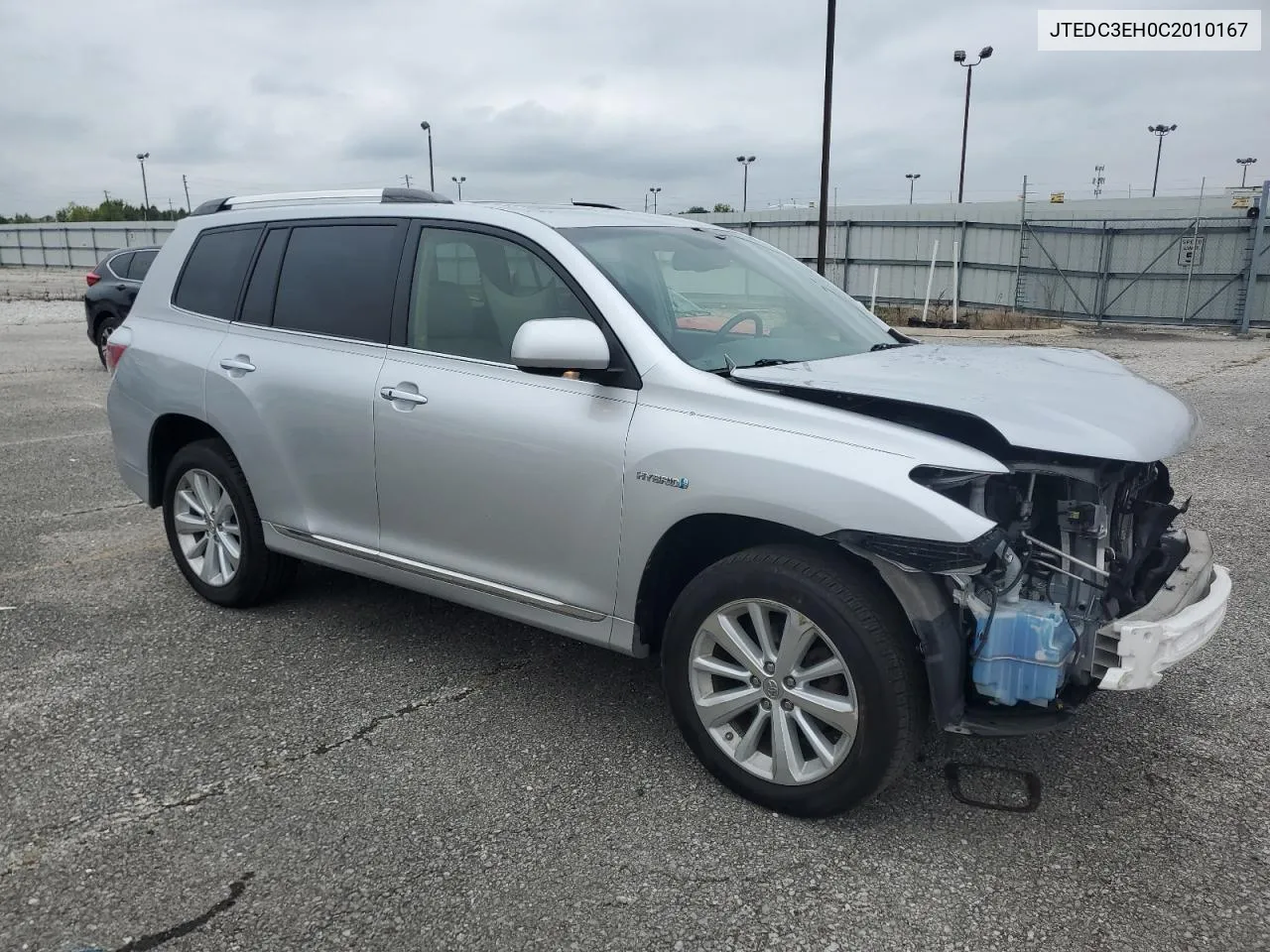 2012 Toyota Highlander Hybrid Limited VIN: JTEDC3EH0C2010167 Lot: 71652834