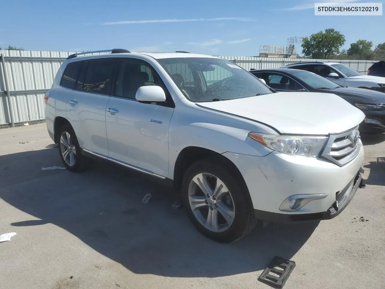 2012 Toyota Highlander Limited VIN: 5TDDK3EH6CS120219 Lot: 72402894