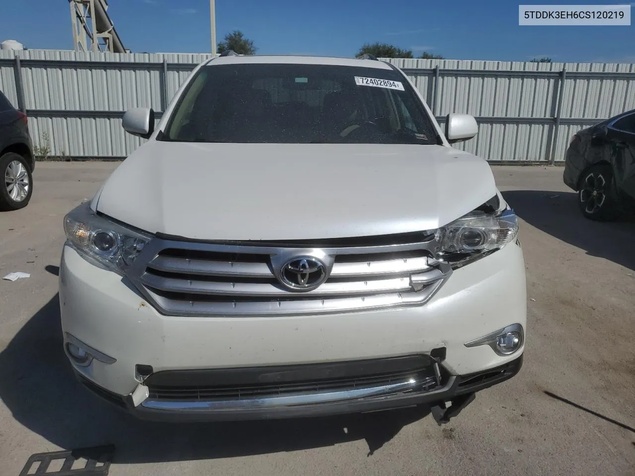 2012 Toyota Highlander Limited VIN: 5TDDK3EH6CS120219 Lot: 72402894