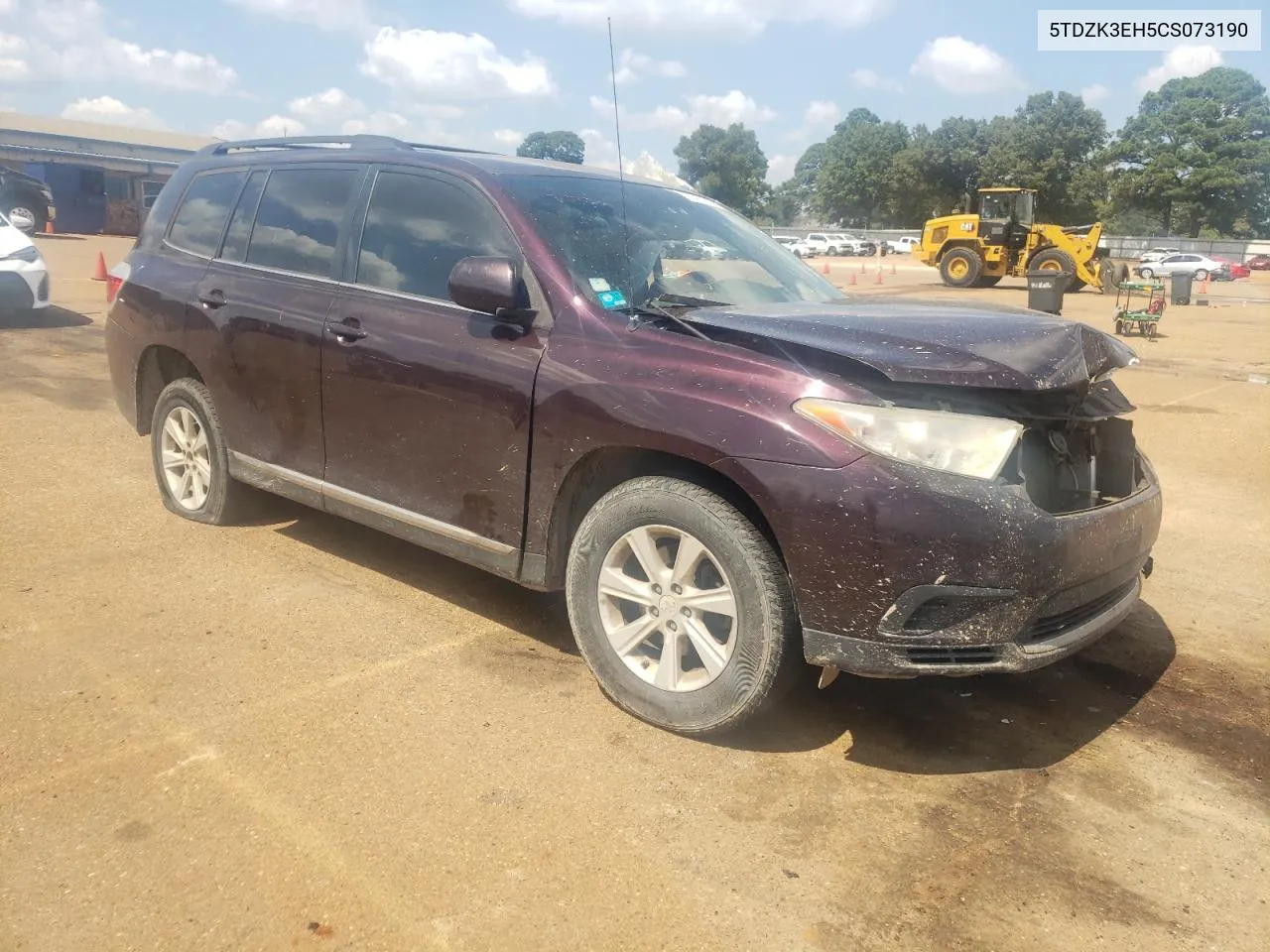 2012 Toyota Highlander Base VIN: 5TDZK3EH5CS073190 Lot: 72427314