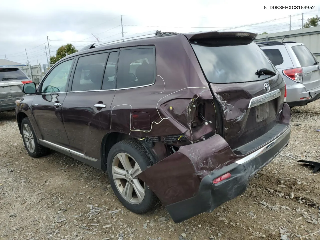 2012 Toyota Highlander Limited VIN: 5TDDK3EHXCS153952 Lot: 72492804