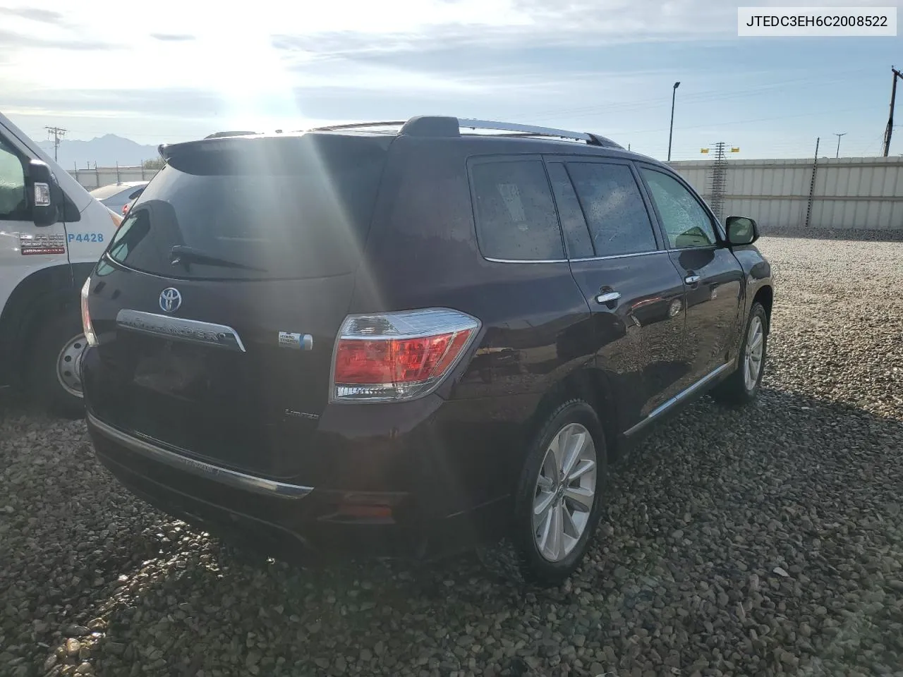 2012 Toyota Highlander Hybrid Limited VIN: JTEDC3EH6C2008522 Lot: 72646174