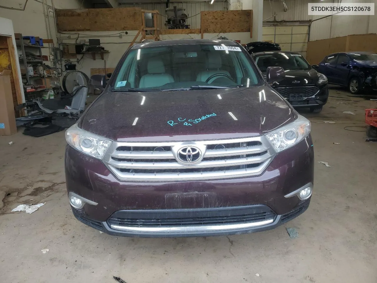 2012 Toyota Highlander Limited VIN: 5TDDK3EH5CS120678 Lot: 72733904