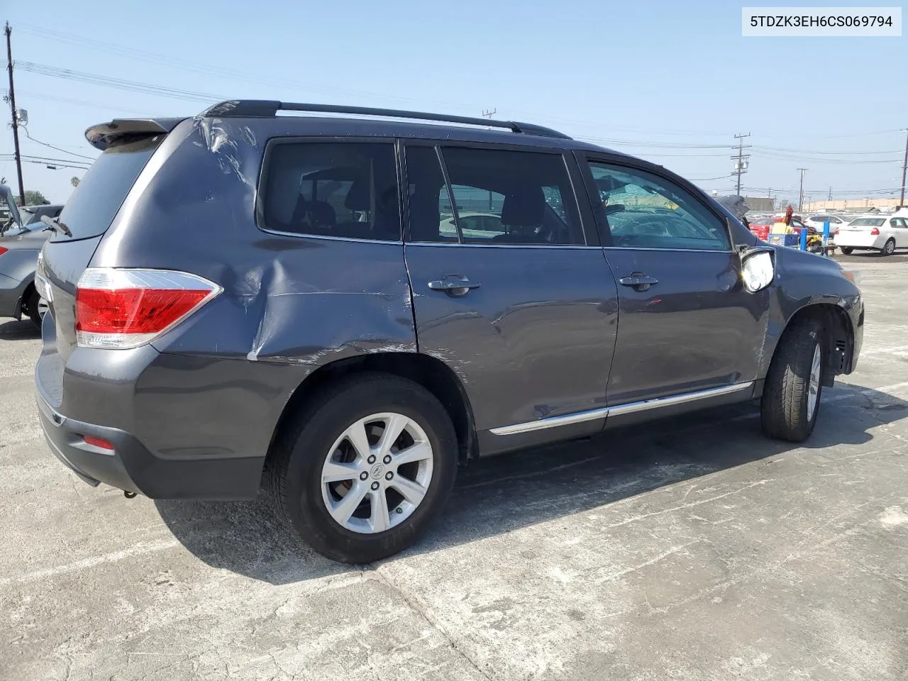 2012 Toyota Highlander Base VIN: 5TDZK3EH6CS069794 Lot: 72971494