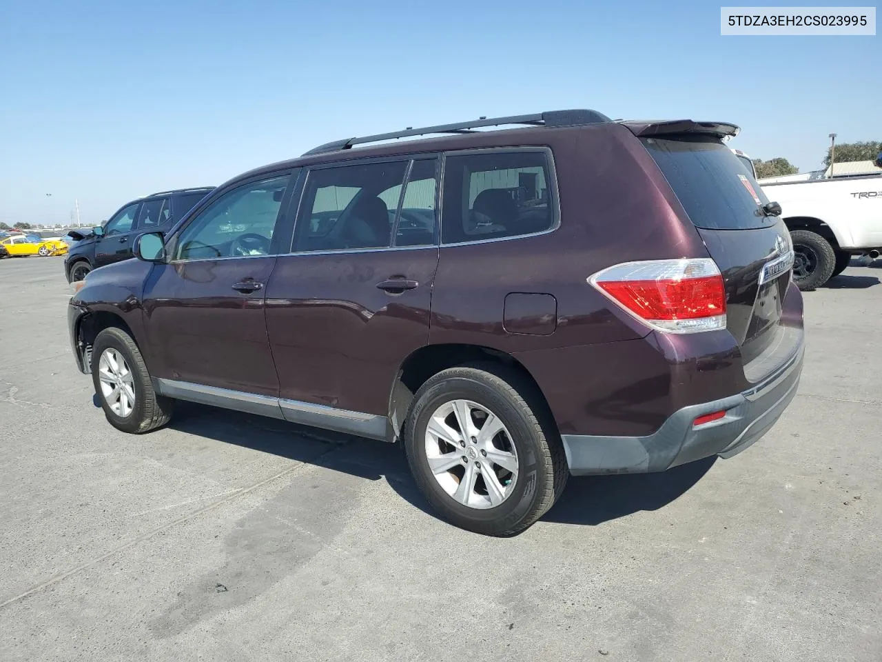 2012 Toyota Highlander Base VIN: 5TDZA3EH2CS023995 Lot: 72985194