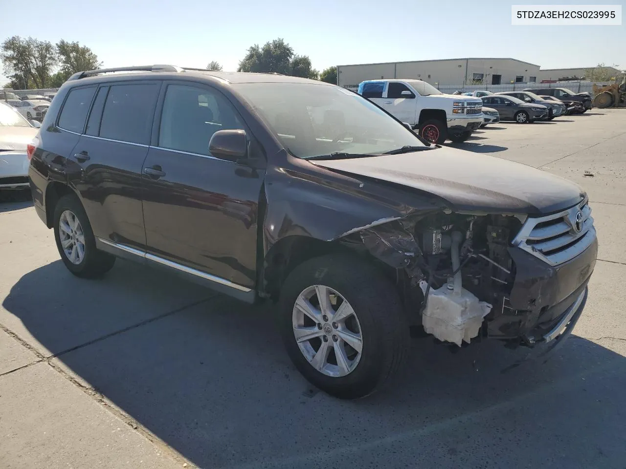 2012 Toyota Highlander Base VIN: 5TDZA3EH2CS023995 Lot: 72985194