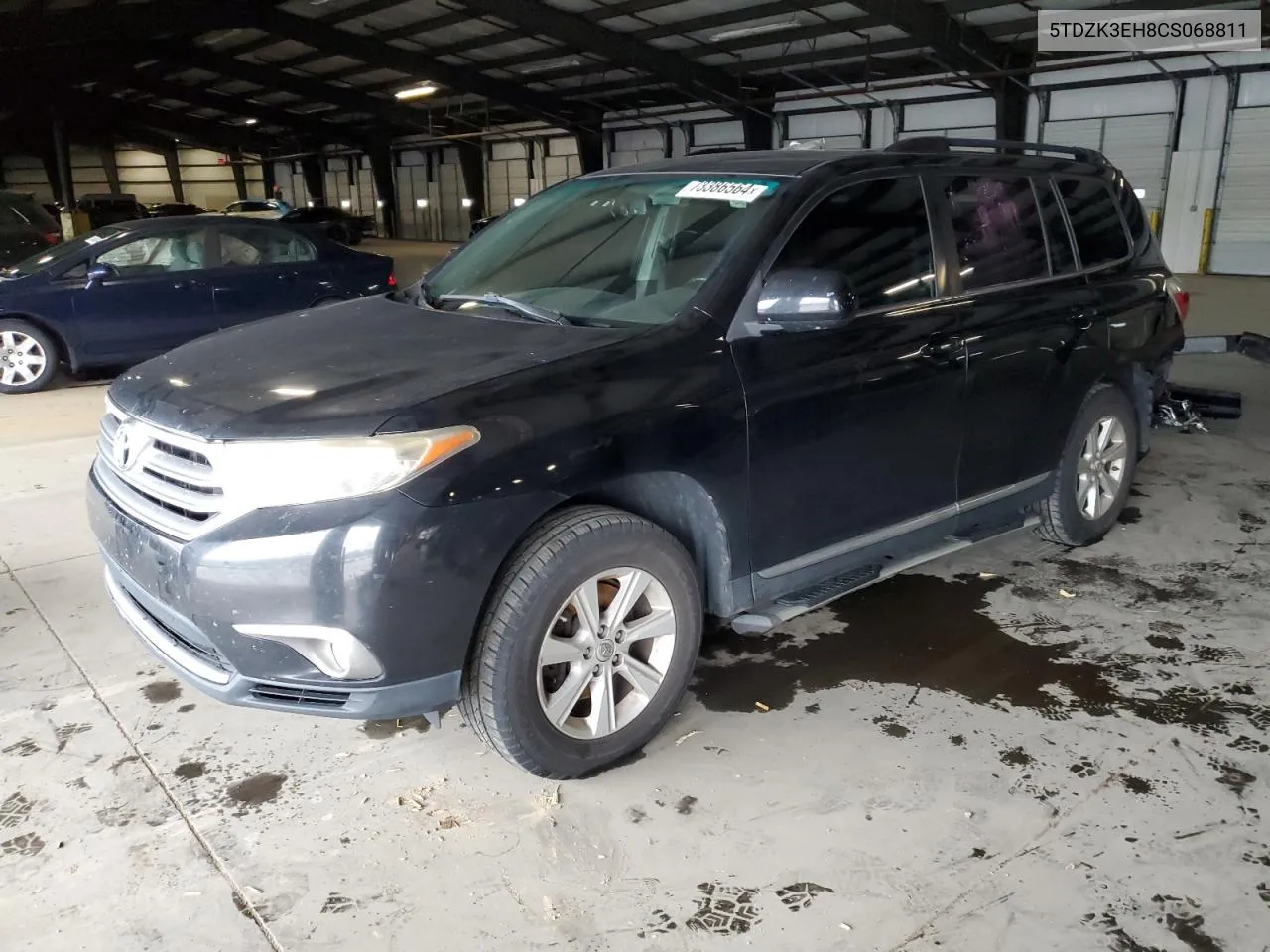 2012 Toyota Highlander Base VIN: 5TDZK3EH8CS068811 Lot: 73386564