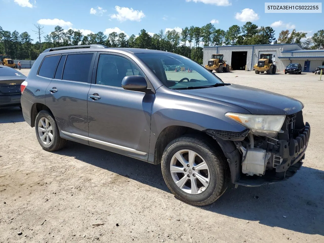 2012 Toyota Highlander Base VIN: 5TDZA3EH1CS022255 Lot: 73506594