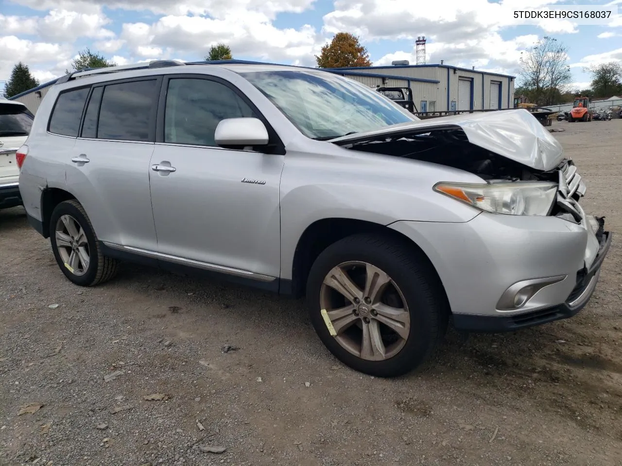 2012 Toyota Highlander Limited VIN: 5TDDK3EH9CS168037 Lot: 73787524