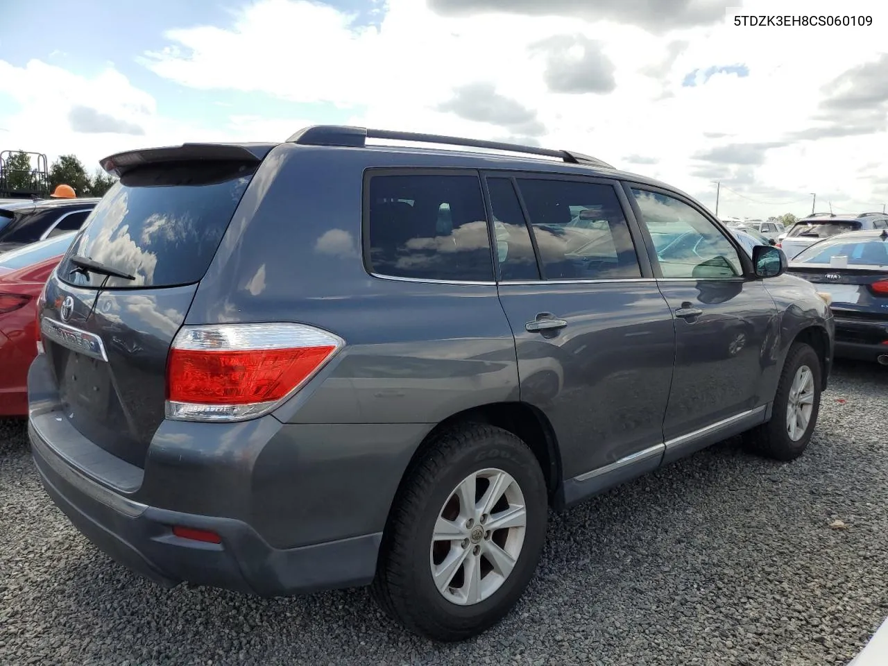 2012 Toyota Highlander Base VIN: 5TDZK3EH8CS060109 Lot: 73973114