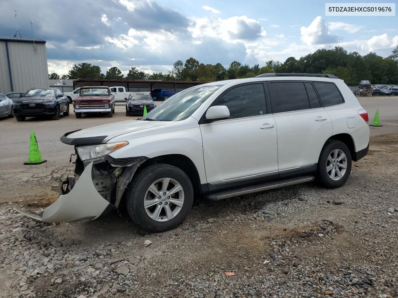 2012 Toyota Highlander Base VIN: 5TDZA3EHXCS019676 Lot: 74073984