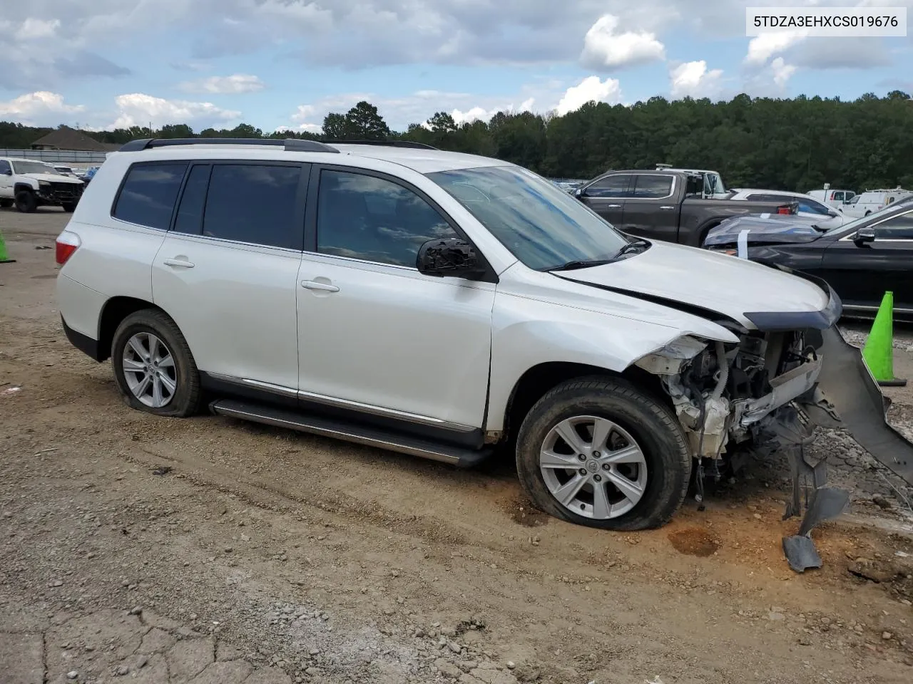 2012 Toyota Highlander Base VIN: 5TDZA3EHXCS019676 Lot: 74073984