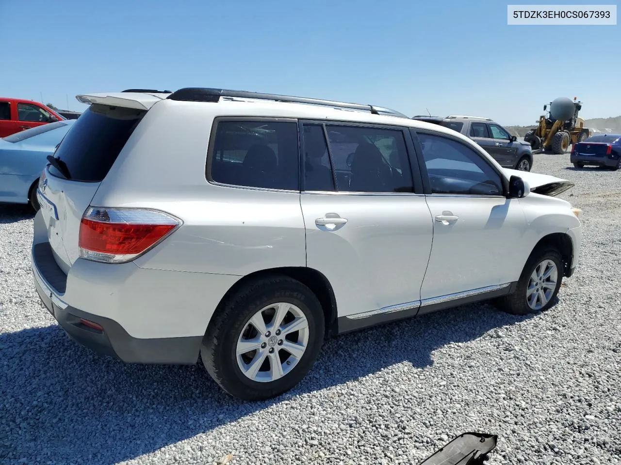 2012 Toyota Highlander Base VIN: 5TDZK3EH0CS067393 Lot: 74308084