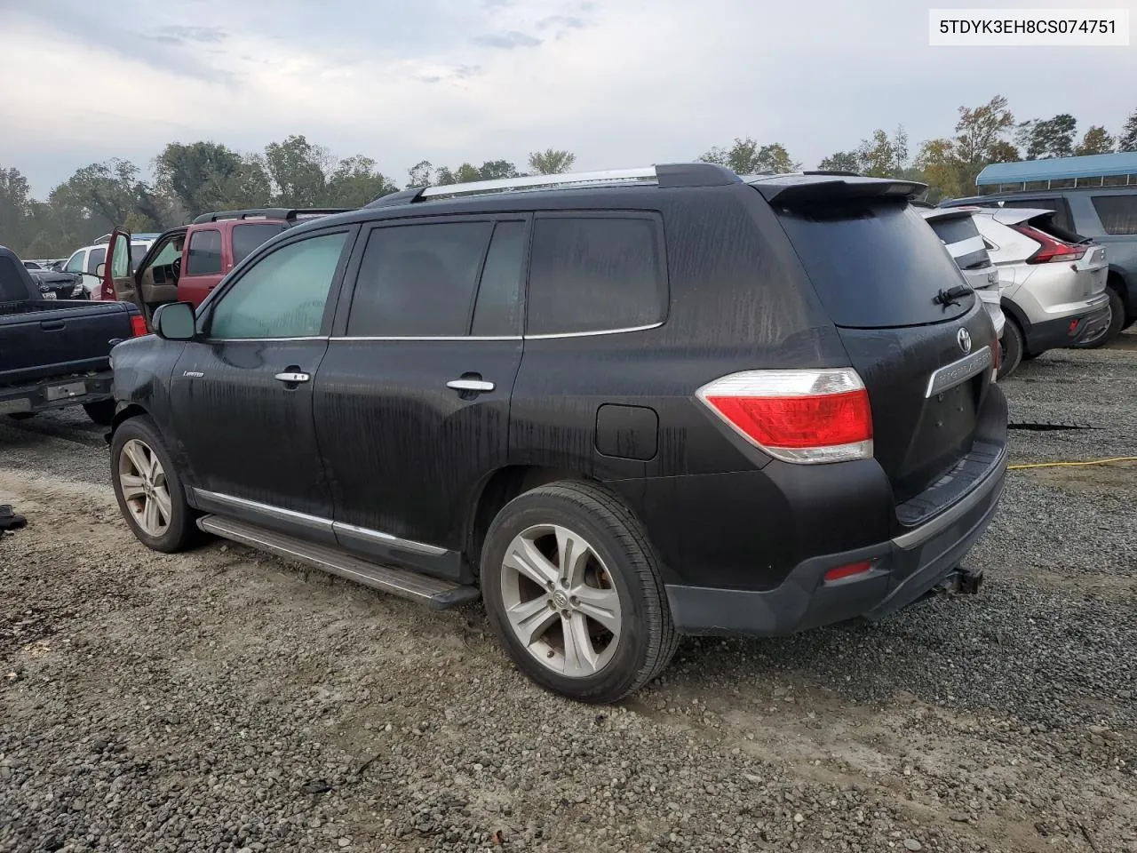 2012 Toyota Highlander Limited VIN: 5TDYK3EH8CS074751 Lot: 74319594