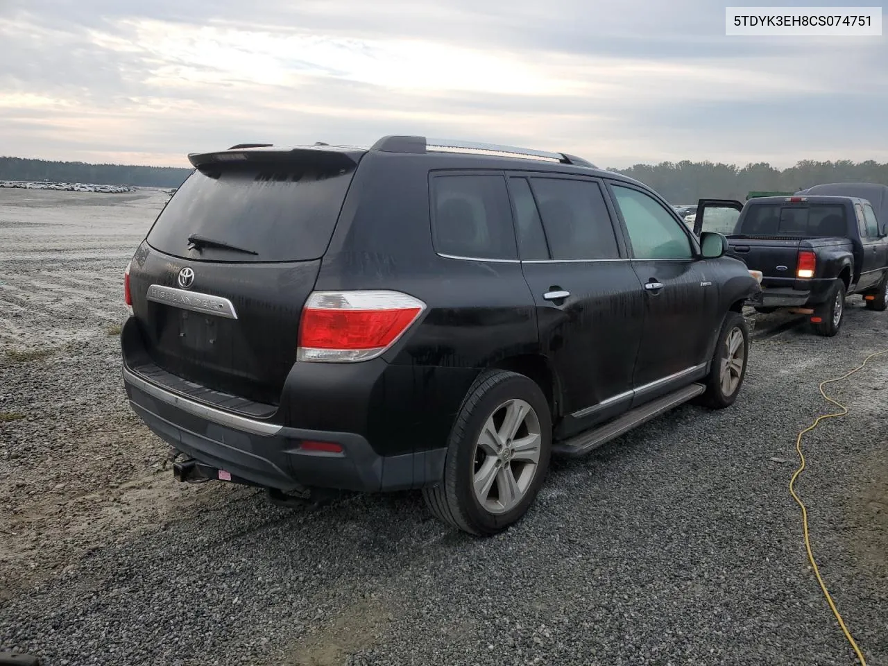 2012 Toyota Highlander Limited VIN: 5TDYK3EH8CS074751 Lot: 74319594