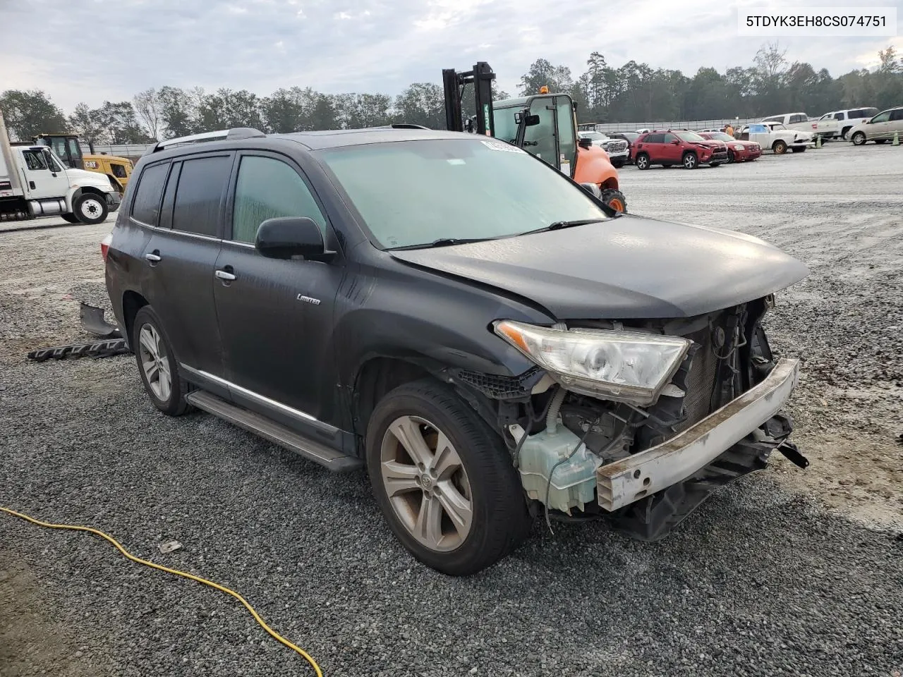 2012 Toyota Highlander Limited VIN: 5TDYK3EH8CS074751 Lot: 74319594