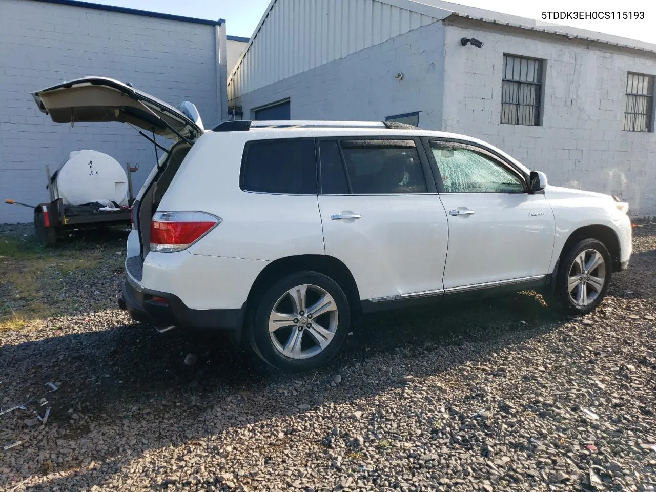 2012 Toyota Highlander Limited VIN: 5TDDK3EH0CS115193 Lot: 74360864