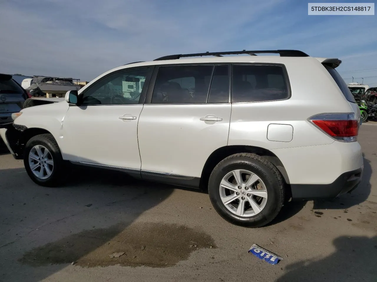 2012 Toyota Highlander Base VIN: 5TDBK3EH2CS148817 Lot: 74555874