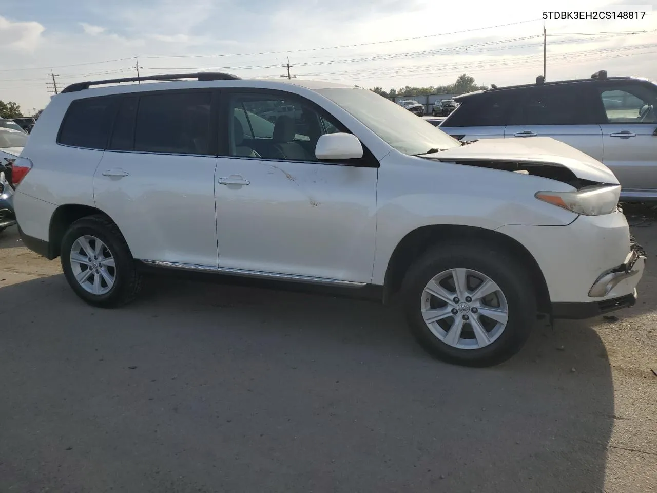 2012 Toyota Highlander Base VIN: 5TDBK3EH2CS148817 Lot: 74555874