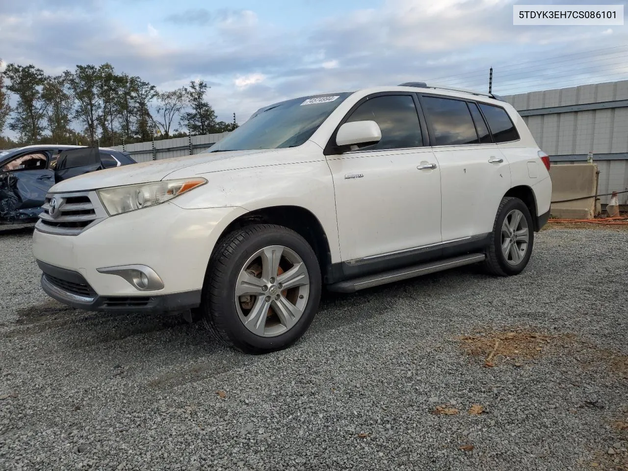 2012 Toyota Highlander Limited VIN: 5TDYK3EH7CS086101 Lot: 74574994