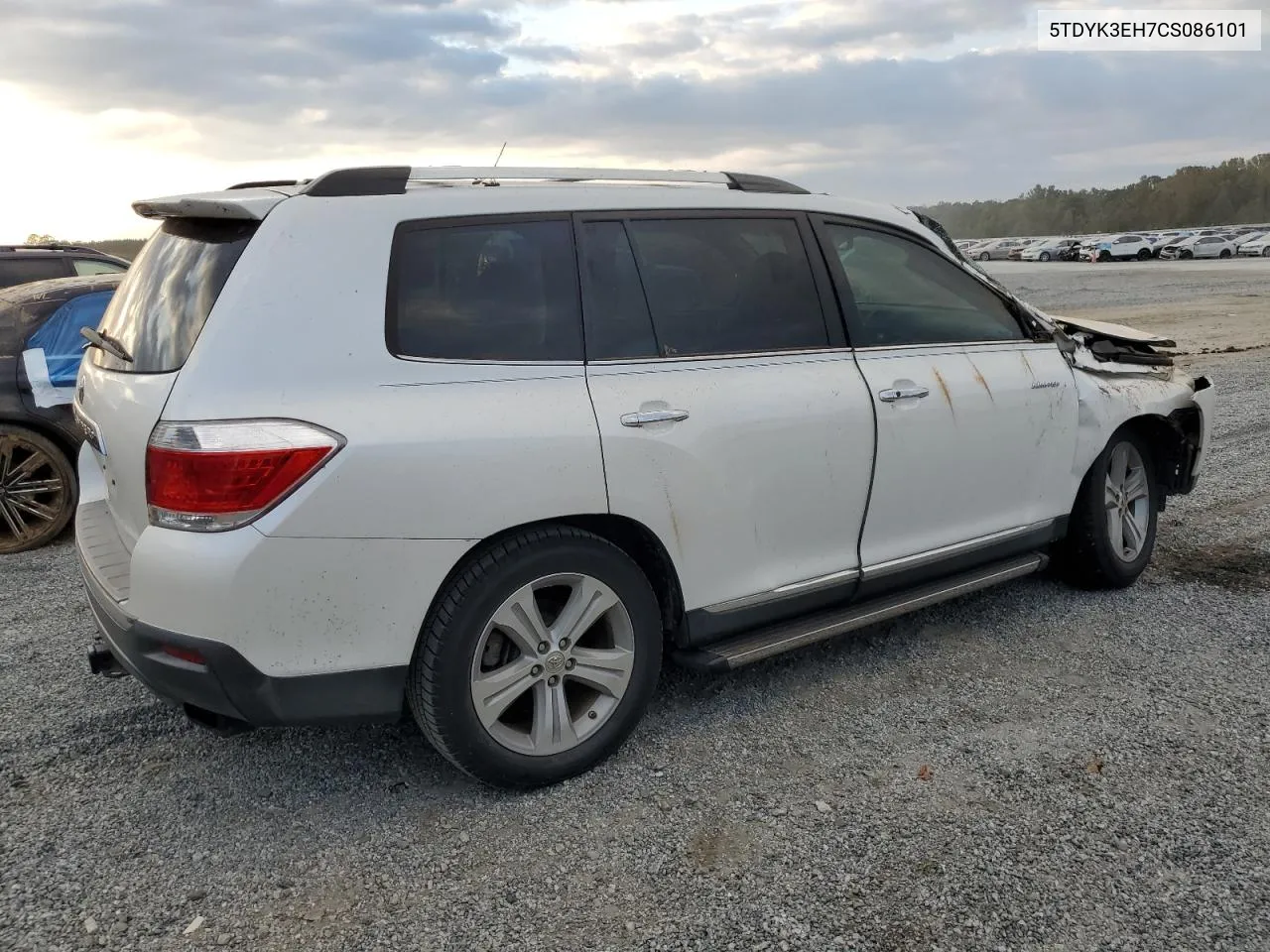 2012 Toyota Highlander Limited VIN: 5TDYK3EH7CS086101 Lot: 74574994