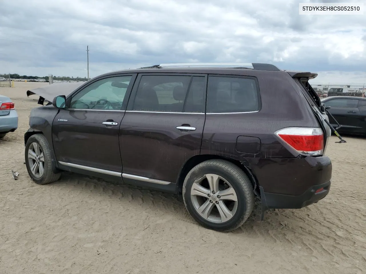 2012 Toyota Highlander Limited VIN: 5TDYK3EH8CS052510 Lot: 74583074