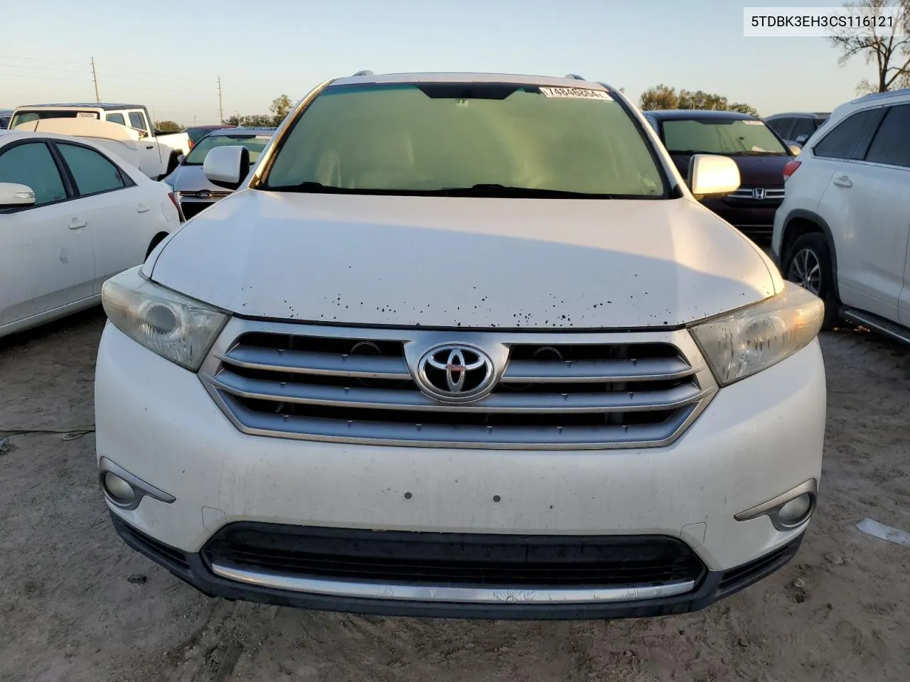 2012 Toyota Highlander Base VIN: 5TDBK3EH3CS116121 Lot: 74846864