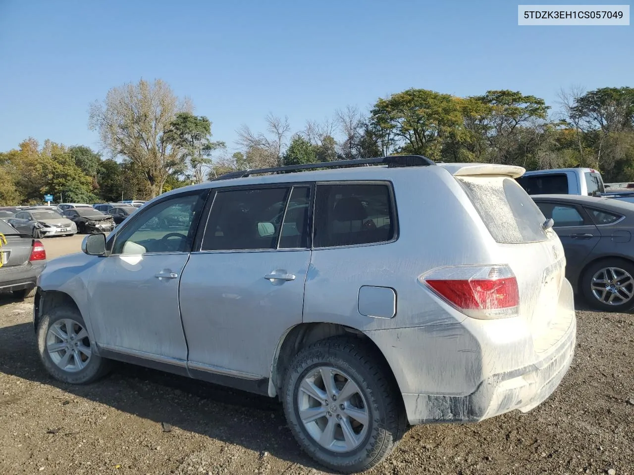 2012 Toyota Highlander Base VIN: 5TDZK3EH1CS057049 Lot: 74902844