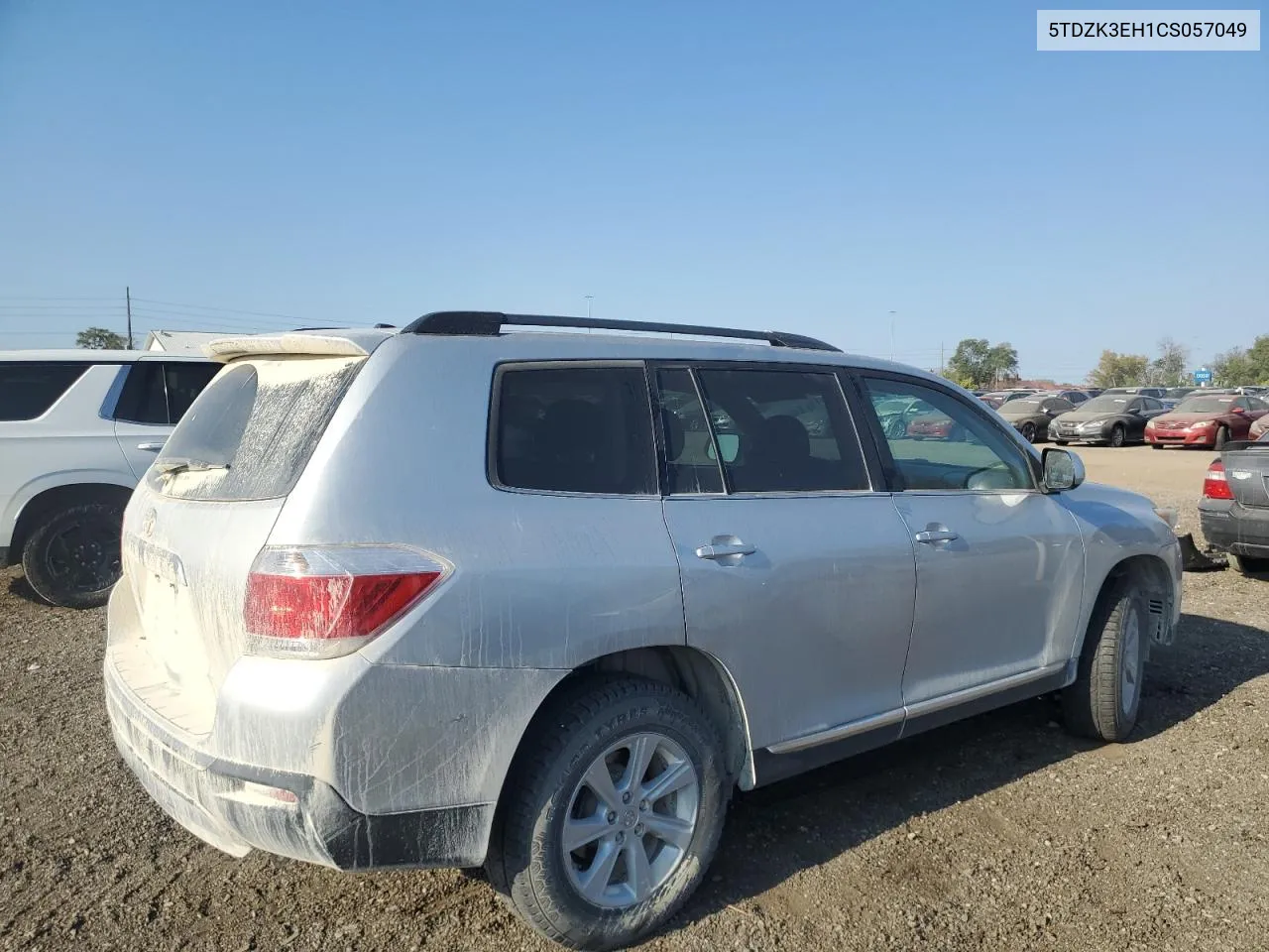 2012 Toyota Highlander Base VIN: 5TDZK3EH1CS057049 Lot: 74902844