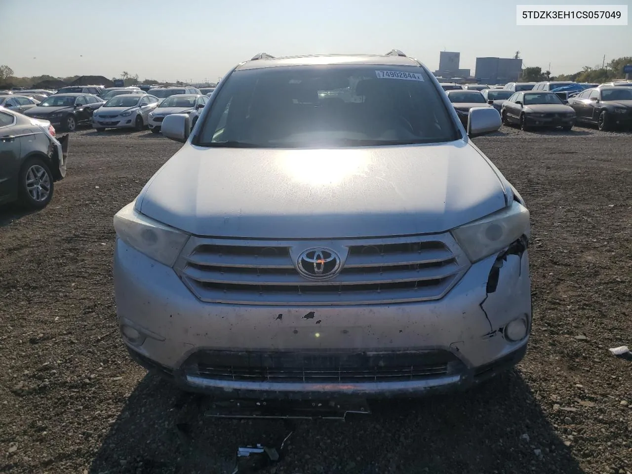 2012 Toyota Highlander Base VIN: 5TDZK3EH1CS057049 Lot: 74902844