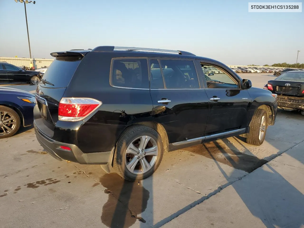 2012 Toyota Highlander Limited VIN: 5TDDK3EH1CS135288 Lot: 74945654