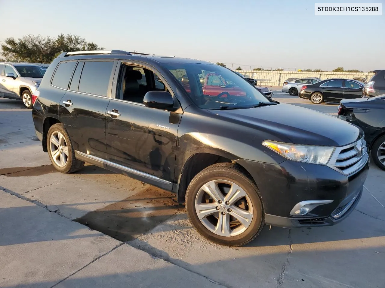 2012 Toyota Highlander Limited VIN: 5TDDK3EH1CS135288 Lot: 74945654