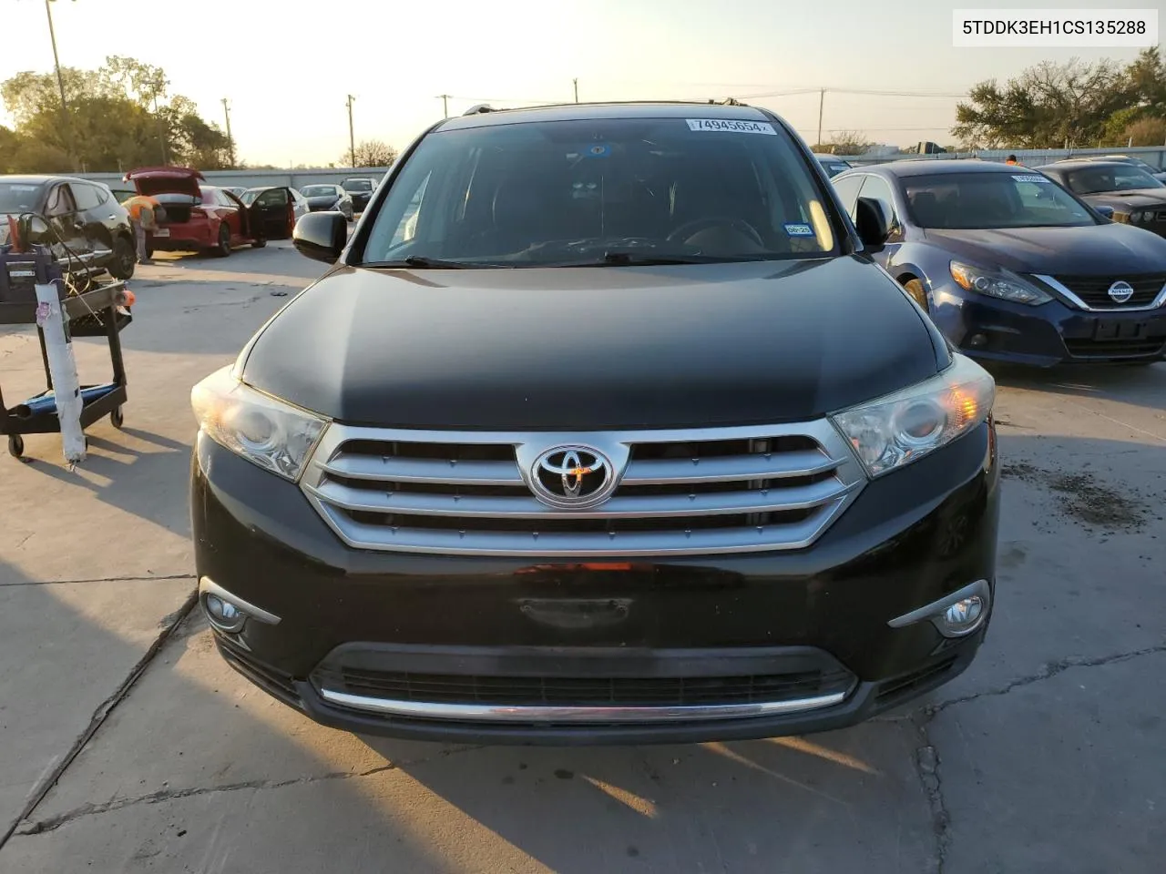 2012 Toyota Highlander Limited VIN: 5TDDK3EH1CS135288 Lot: 74945654