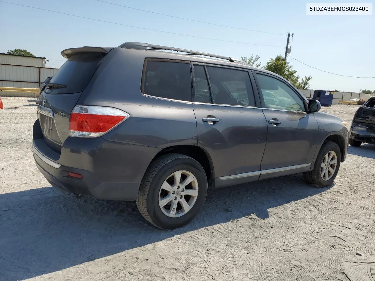 2012 Toyota Highlander Base VIN: 5TDZA3EH0CS023400 Lot: 74967664