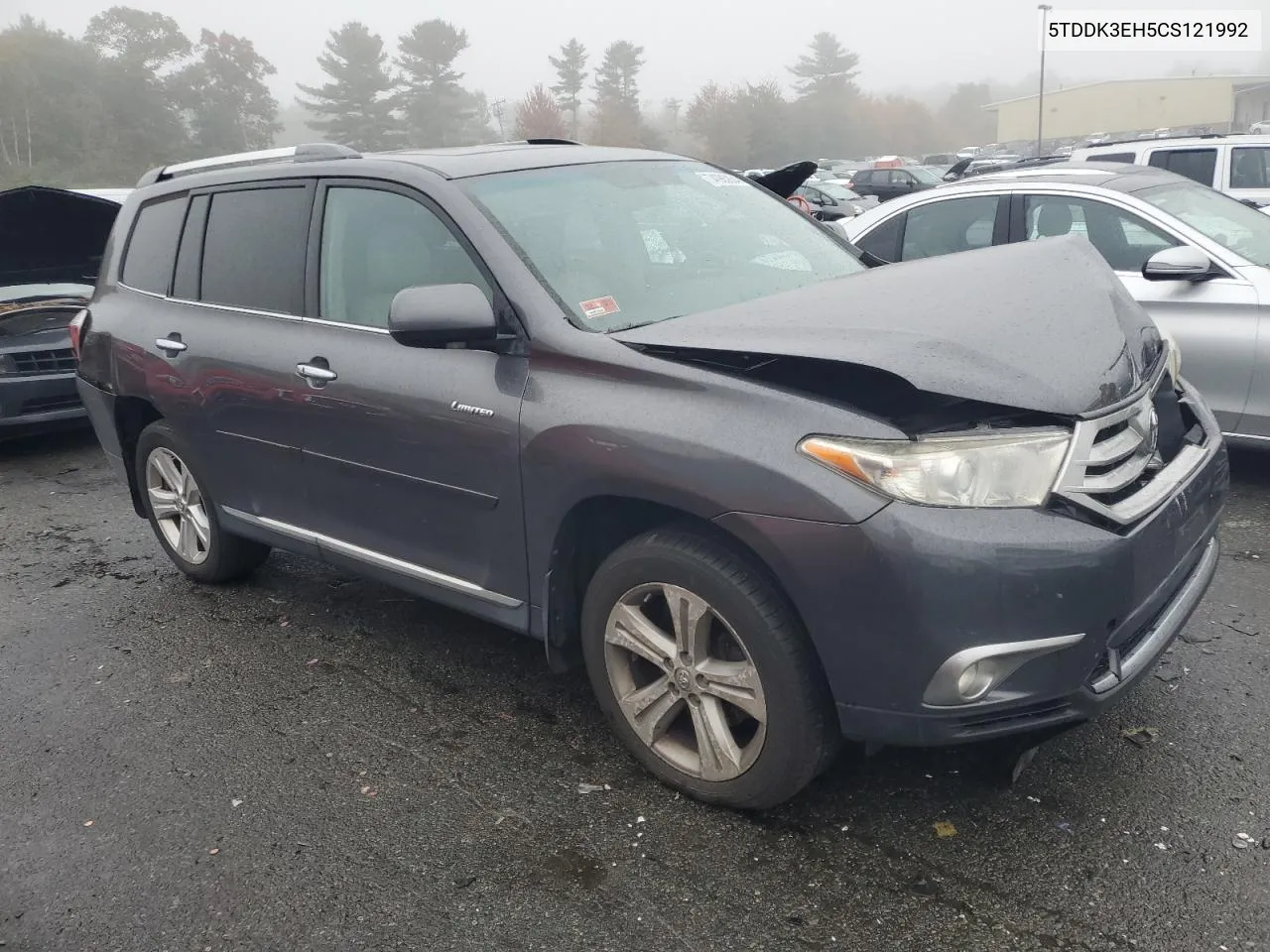 2012 Toyota Highlander Limited VIN: 5TDDK3EH5CS121992 Lot: 74985854