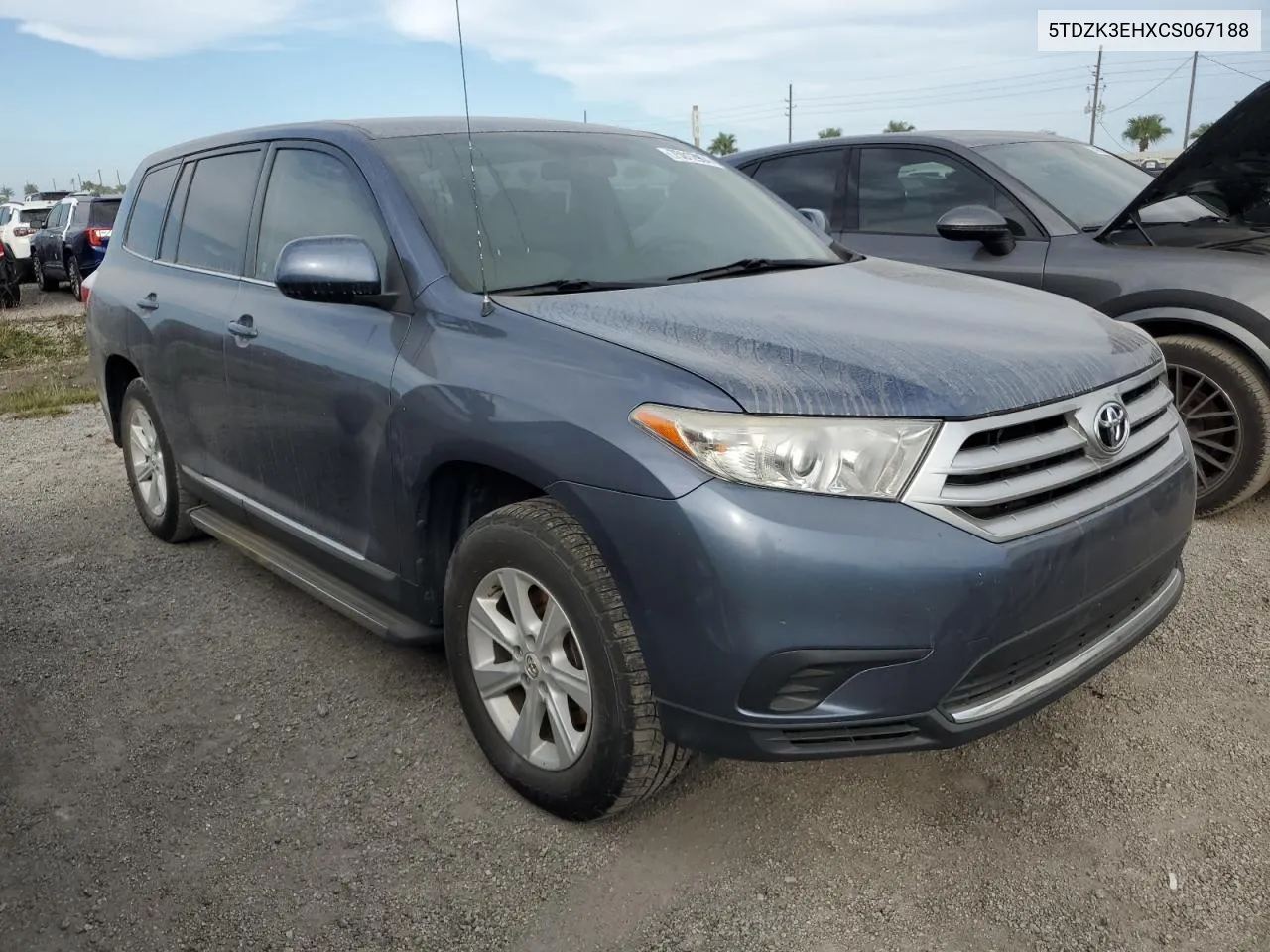 2012 Toyota Highlander Base VIN: 5TDZK3EHXCS067188 Lot: 75012904