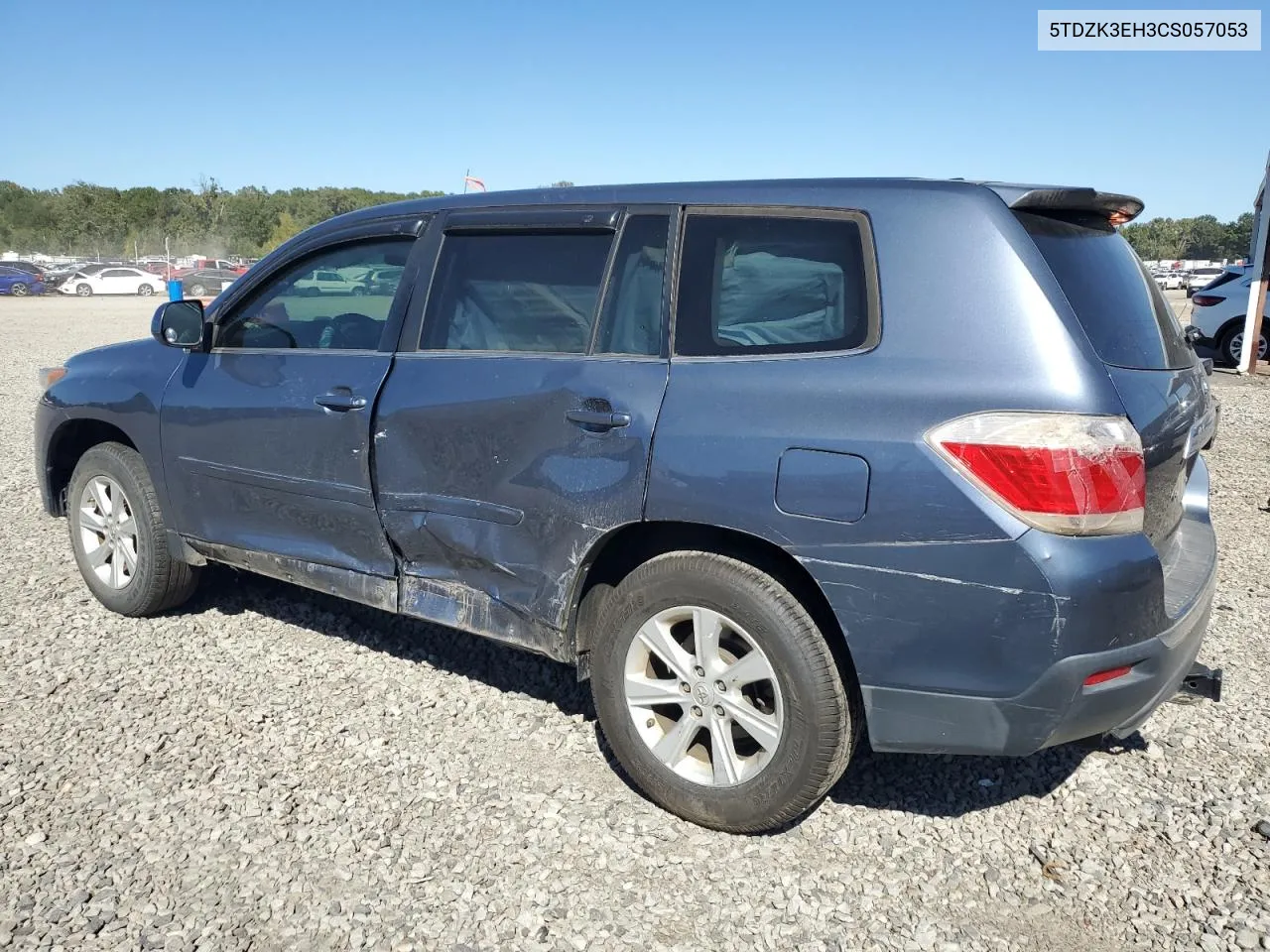 2012 Toyota Highlander Base VIN: 5TDZK3EH3CS057053 Lot: 75047244