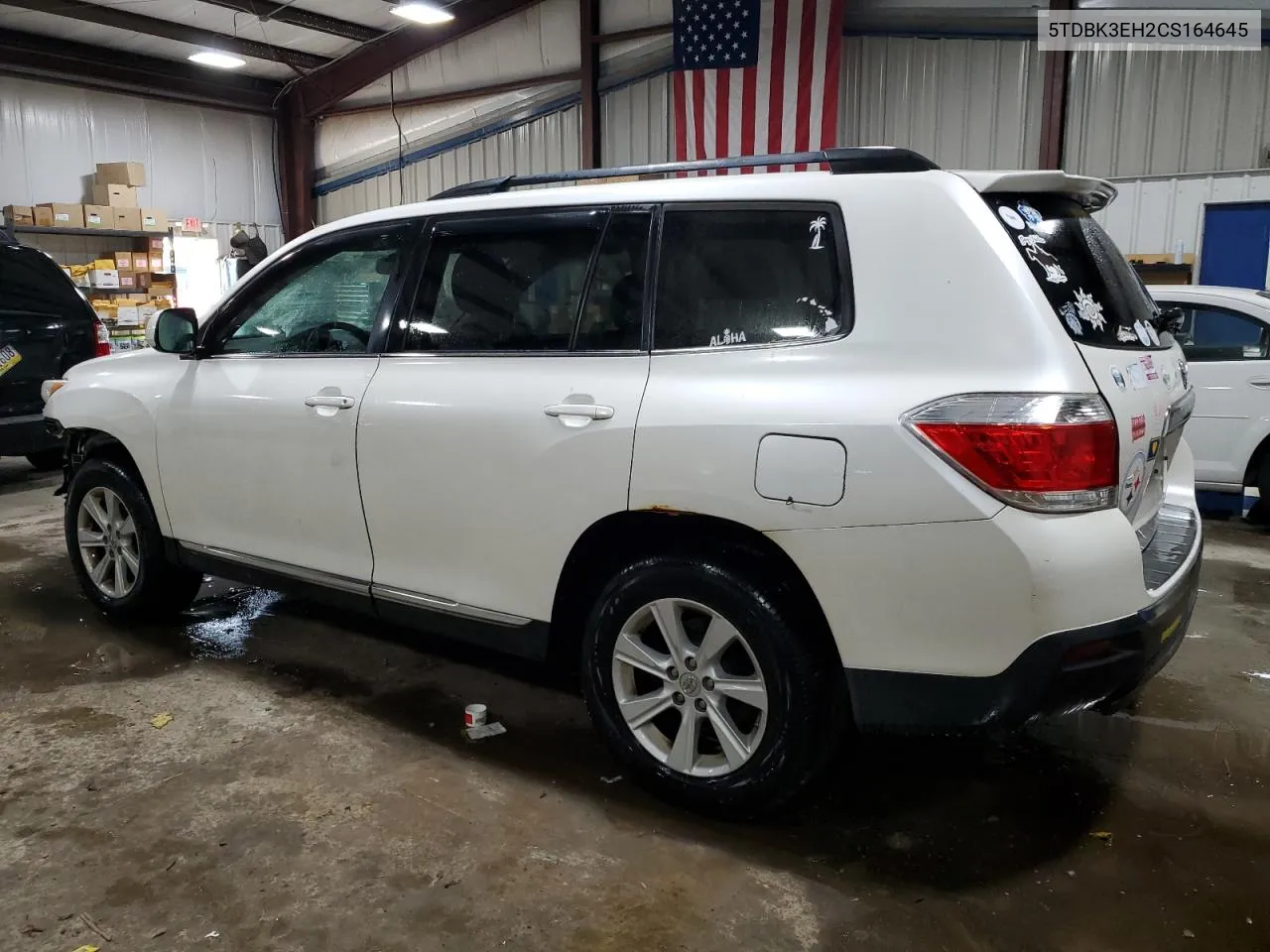 2012 Toyota Highlander Base VIN: 5TDBK3EH2CS164645 Lot: 75053804