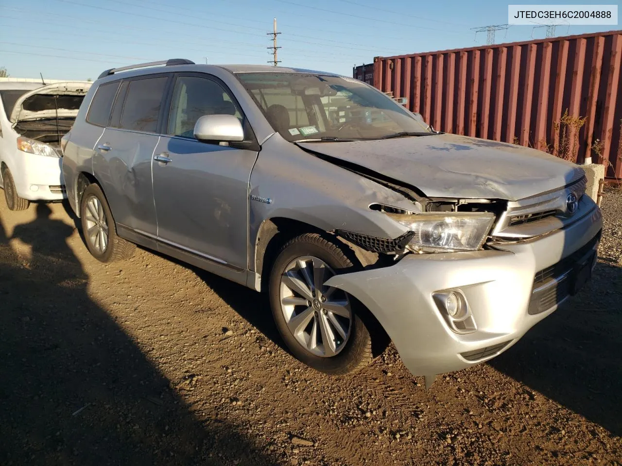 2012 Toyota Highlander Hybrid Limited VIN: JTEDC3EH6C2004888 Lot: 75115834