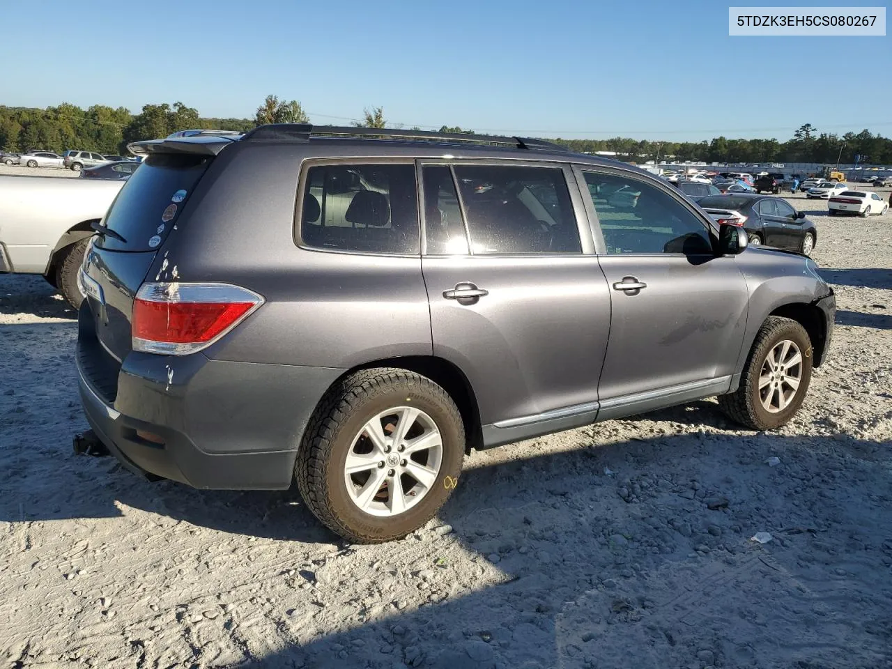 5TDZK3EH5CS080267 2012 Toyota Highlander Base