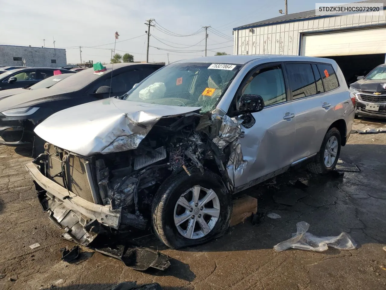 5TDZK3EH0CS072920 2012 Toyota Highlander Base