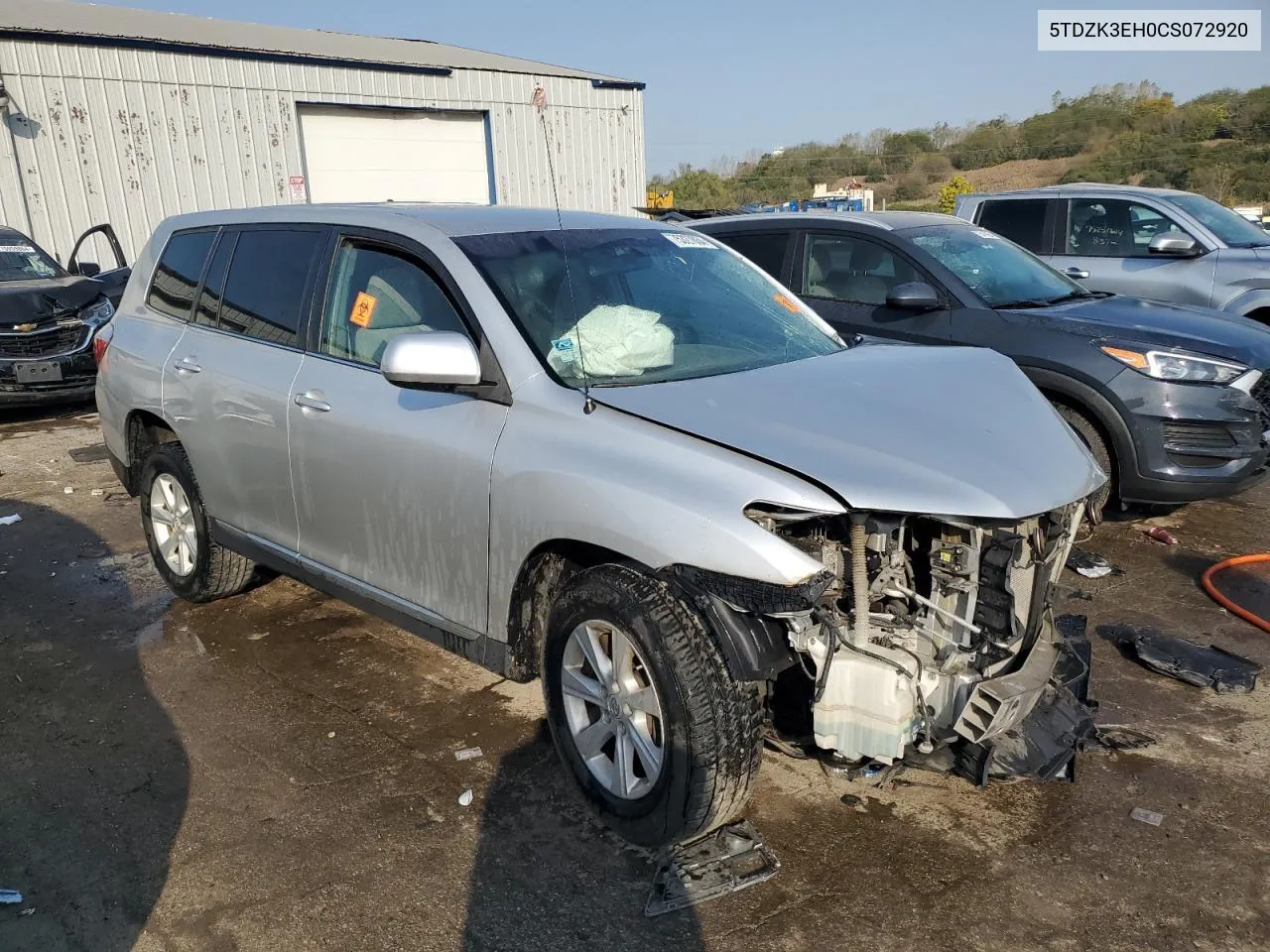 5TDZK3EH0CS072920 2012 Toyota Highlander Base