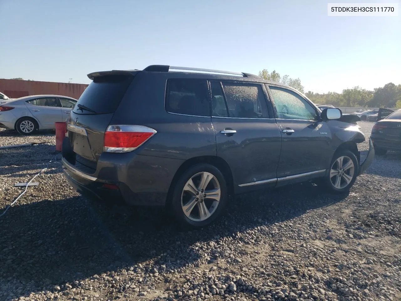 2012 Toyota Highlander Limited VIN: 5TDDK3EH3CS111770 Lot: 75756484