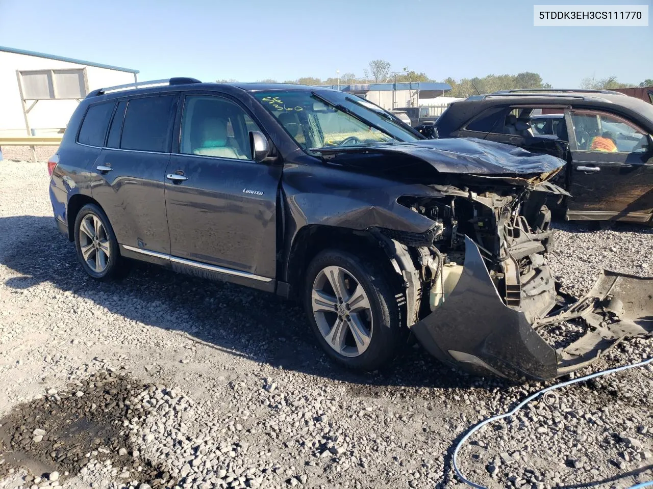 5TDDK3EH3CS111770 2012 Toyota Highlander Limited